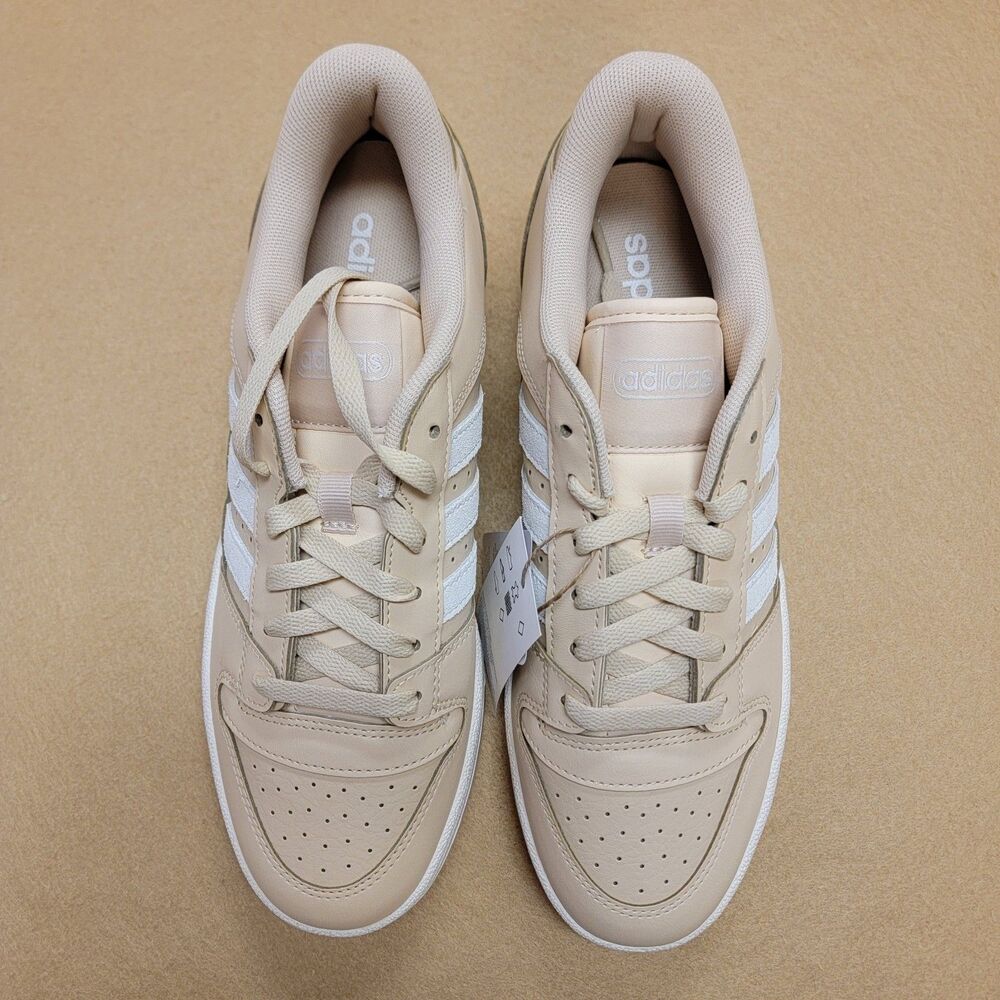 adidas Break Start Low Sneakers Bright Tan White Stripes Womens size 9 Shoes. - Picture 10 of 12